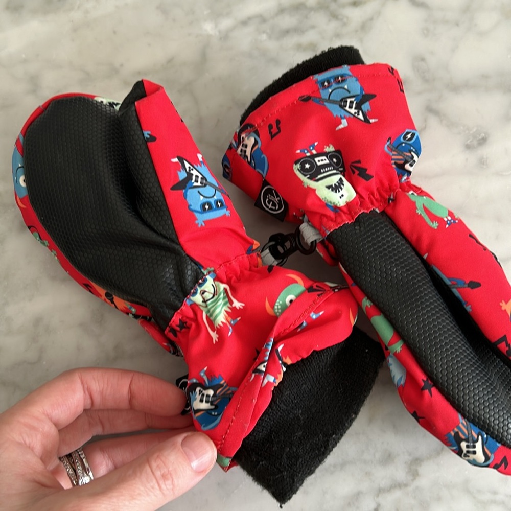 Flapjack kids monster waterproof mittens sz:M (2-4y) - Picture 5 of 10